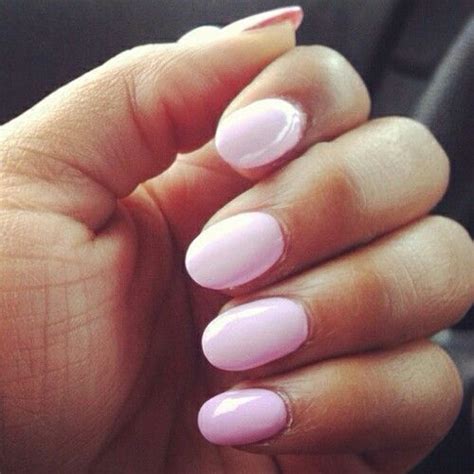 pastel pink oval shaped nails. nail polish. | Rounded ... If you want to look cute and chic, there is no other way to go than to wear pink nail polish.