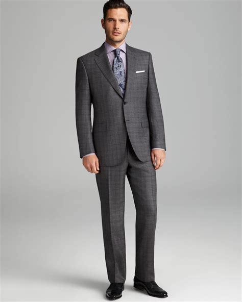 Dhgate offers a large selection of british style mens suits and mens red velvet suit with superior quality and exquisite craft. Canali Check Suit Regular Fit in Gray for Men - Lyst