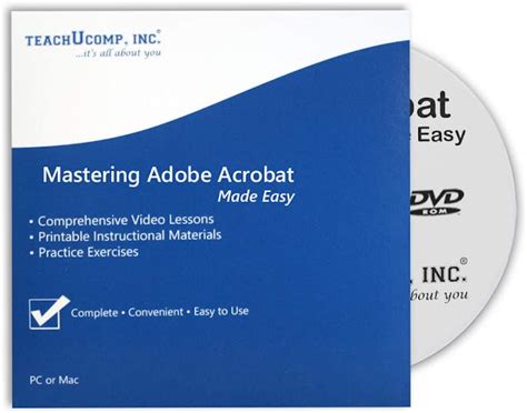 Learn Adobe Acrobat Pro Dc Video Training Tutorial Course Dvd Rom