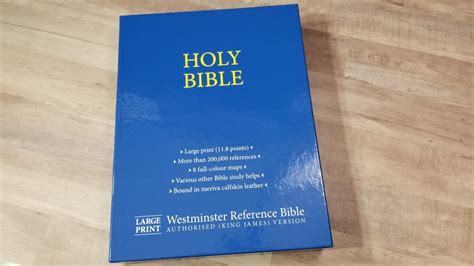 Tbs Large Print Westminster Reference Bible Kjv Review Bible Buying