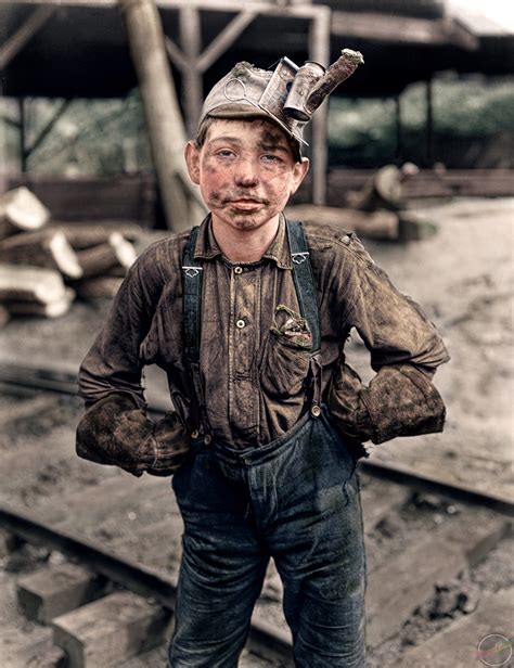 Eleven Year Old Coal Mine Worker 1908 • Rcolorization Coal Miners