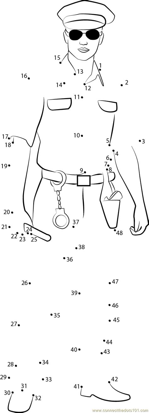 Free fire generator diamonds coins hack. Policeman with Sunglasses dot to dot printable worksheet ...
