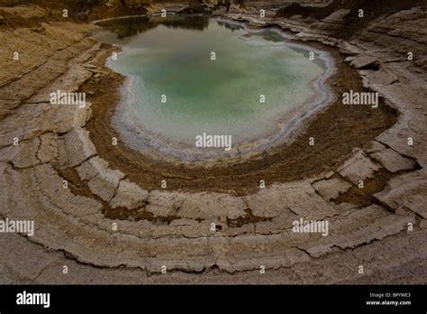 Photograph Of The Sinkholes Of The Dead Sea Stock Photo Alamy