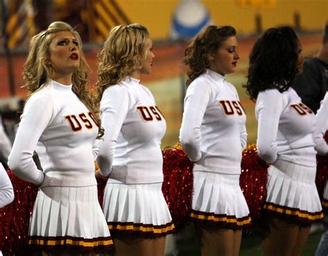 nfl and college cheerleaders photos usc cheerleaders and song girls are amazing