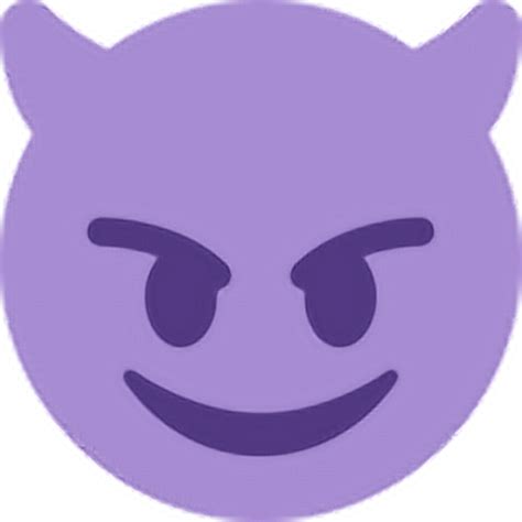 Purple Devil Evil Emoji Emoticon Face Expression Feelin Clipart Full