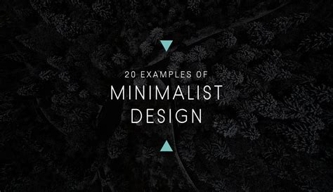 20 Examples Of Minimalist Design To Inspire Your Own Creations By