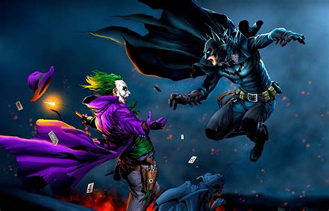 Fight Of Joker And Batman Wallpapers Wallpaper Cave