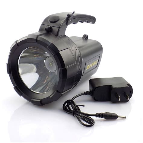 Protable Led Flashlight Rechargeable Hand Searching Light Flash Lamp