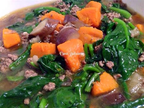 A pretty quick and easy recipe. Casa Baluarte Filipino Recipes: Giniling with Alugbati at ...