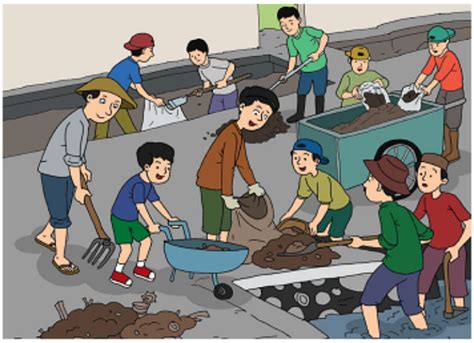 Detail Gambar Animasi Gotong Royong Di Lingkungan Masyarakat Koleksi