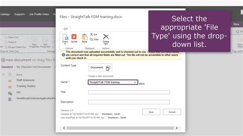 Using and installing task apps. How to upload a file to a SharePoint team site - YouTube