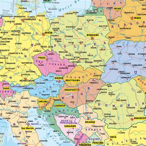 Mapa prognozy pogody chmurności w europie. MAPA ŚCIENNA EUROPY - FIZYCZNA / POLITYCZNA - Wydawnictwo ...