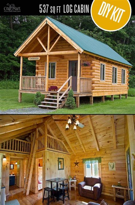 Small pre built cabins for sale. Tiny Log Cabin Kits - Easy DIY Project - Craft-Mart | Tiny ...