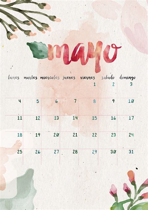 Calendario Mayo Imprimible Y Fondo Calendarios Imprimibles Ideas De