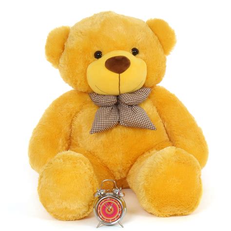 4ft Life Size Teddy Bear Beautiful Sunny Yellow Fur Daisy Cuddles