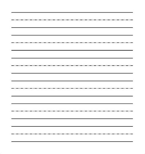 Double Lined Paper Template