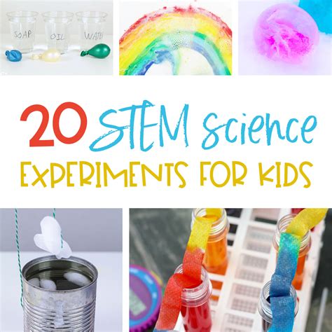 20 Easy And Fun Stem Science Experiments For Kids