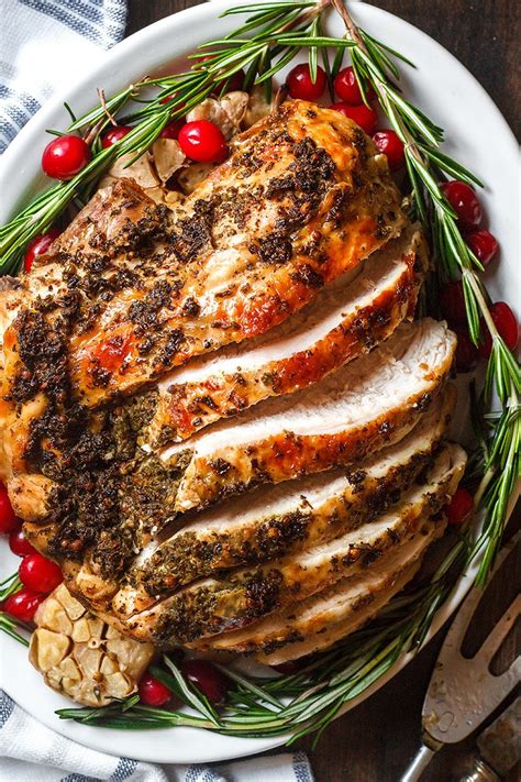 instant pot turkey breast recipe with garlic herb butter — eatwell101