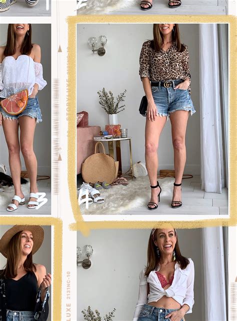 Sydne Style Shows How To Wear To Wear Denim Shorts For Summer In Agold