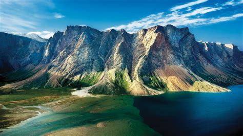 National Park Torngat Mountains Canada Located On The Peninsula