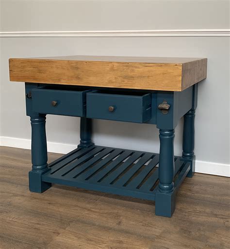 This will not only highlight the. Butchers Block Kitchen Island - Heavy Top - Haigh Blue ...