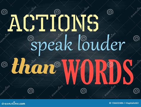 Actions Speak Louder Than Words Illustration 116046874
