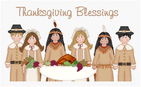 thanksgiving indians clipart vector black and white pilgrims and indians feast hd png