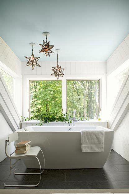 These bathroom ceiling ideas are so much more than a plain white coat of paint or dismal popcorn molding; Ceiling Paint Color Ideas & Inspiration | Benjamin Moore ...