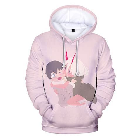 Darling In The Franxx Cute Hiro Zero Two Hoodies Topwear