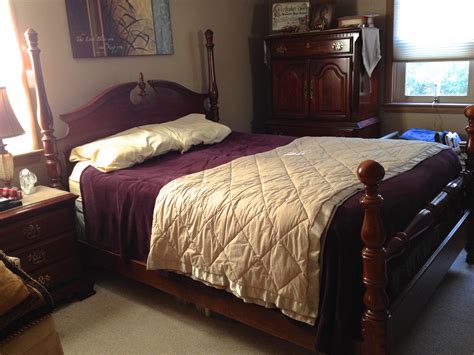 Buying your bed together with coordinating nights stands plus a dresser or chest gives you extraordinary value. 4-piece Sumter Cherry Wood Bedroom Set antique appraisal ...