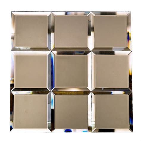 Mirror Bronze 4×4 Beveled