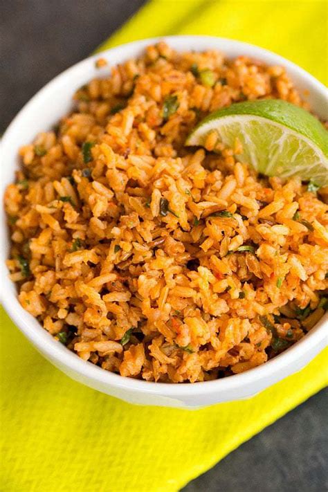 Try this mexican rice recipe from food.com. Mexican Rice | Brown Eyed Baker
