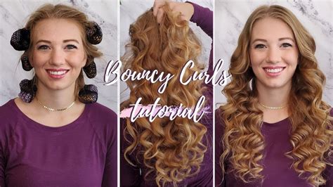 Bouncy Overnight Curls Cozy Curlers Tutorial Youtube