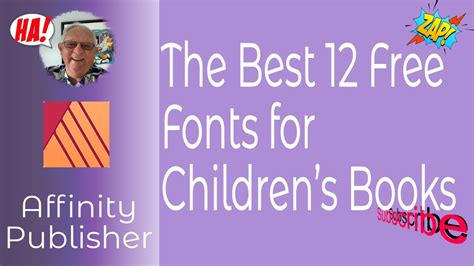 The Best 12 Free Fonts For Childrens Books In Affinity Publisher