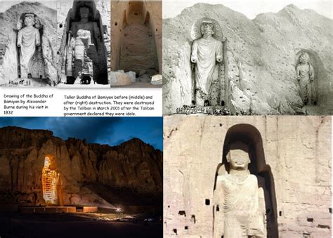 Massive Buddha Statutes In Afghanistan A D Destroyed By The Taliban In Buddha