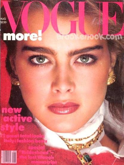 Brooke Shields Vogue Magazine August 1982 Cover Photo