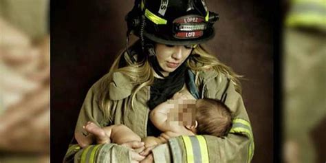 Critics Slam Mother For Breastfeeding In Firefighter Uniform Fox News