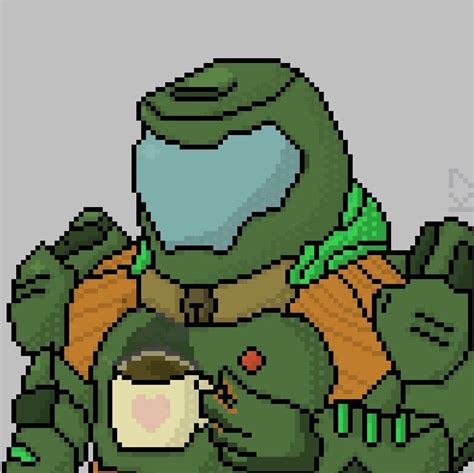 Even Doom Guy Needs To Chill From Time To Time Arte De Personajes