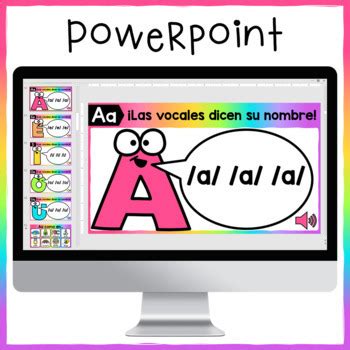 Spanish Las Vocales Lesson Google Slides Powerpoint Tpt