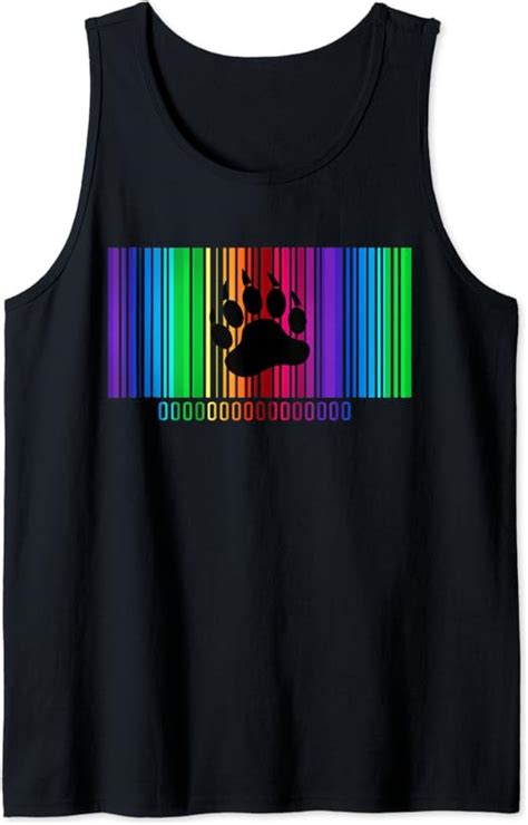 Amazon Com Gay Bear Lgbt Paw Barcode Lgbt Pride Rainbow Lgbtq Support