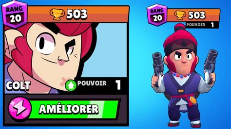 (brawl stars) shelly x colt angst pt.2. BRAWL STARS - COLT MEILLEUR BRAWLER POUVOIR 1 MONTE 500 ...