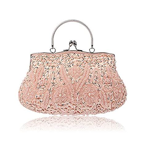 Blush Evening Bag Milisente Evening Bag For Women Glitter Rhinestone