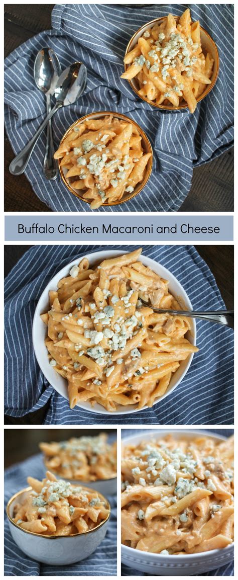 I created this recipe years ago. Buffalo Chicken Macaroni and Cheese - thekittchen