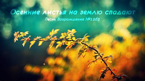 🎶 Осенние листья на землю спадают | Песнь Возрождения №1263 - YouTube
