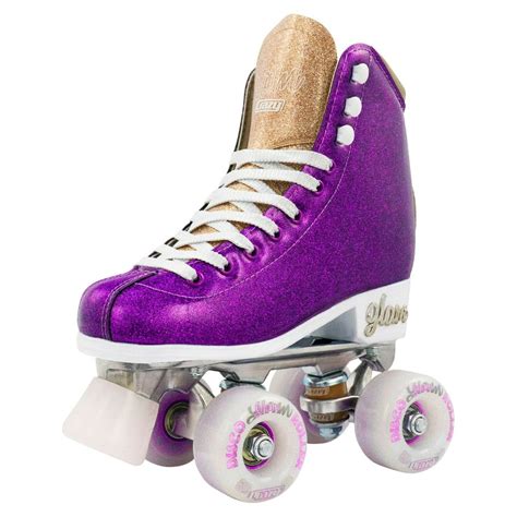 Quad Roller Skates Disco Glam Purple Glitter