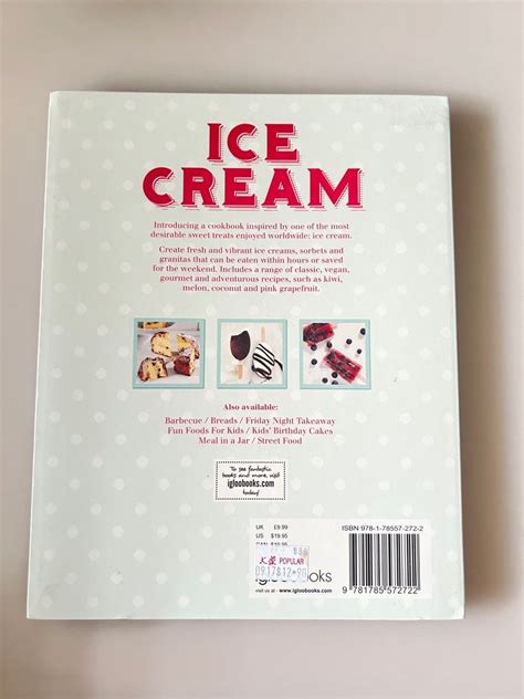 Ice Cream Recipe Book Food Drinks Chilled Frozen Food On Carousell
