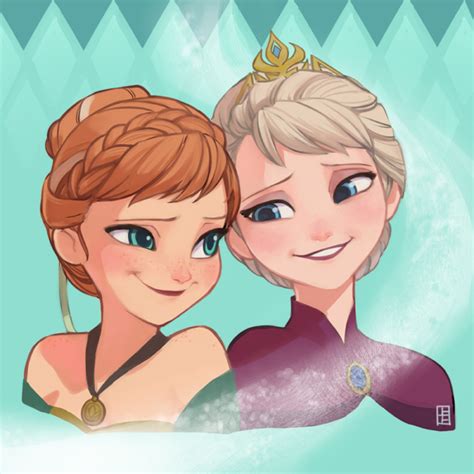 Anna And Elsa Frozen Fan Art Fanpop