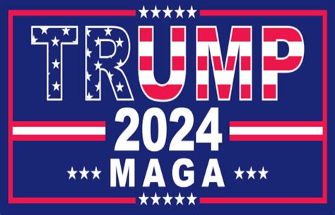 Trump 2024 Maga 5x8 Flag Rough Tex® 68d