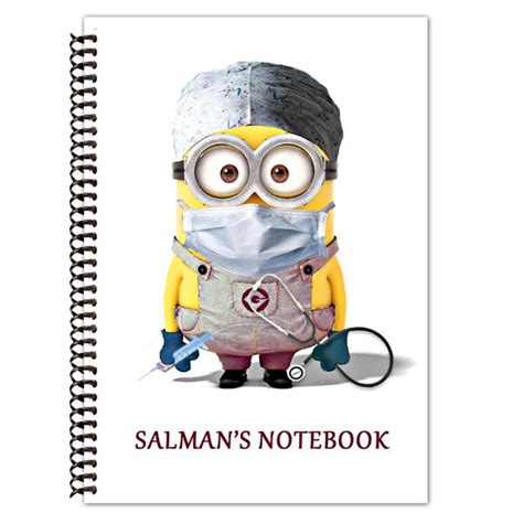 Minion Doctor Notebook The Custom Seen Variety Of Notebooks