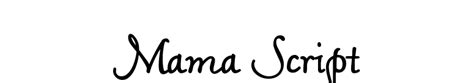 Download Mama Script Font For Free